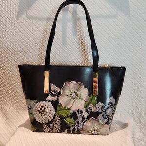 Ted Baker London Black Floral Tote